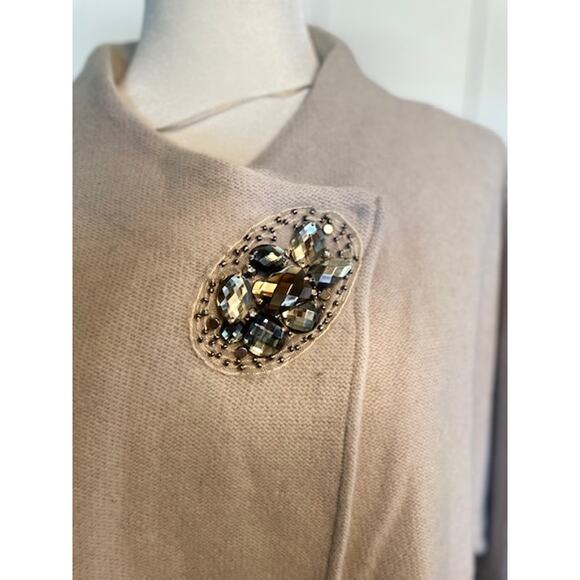 JM Collection Size 1X Women's 100% Wool Sweater Beige Size NWT - Picture 2 of 7